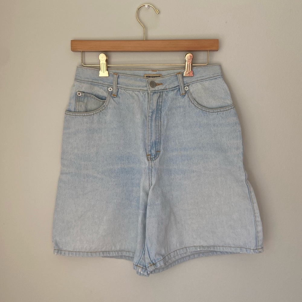 Northwest Blue Vintage 90s Women's Light Denim Shorts